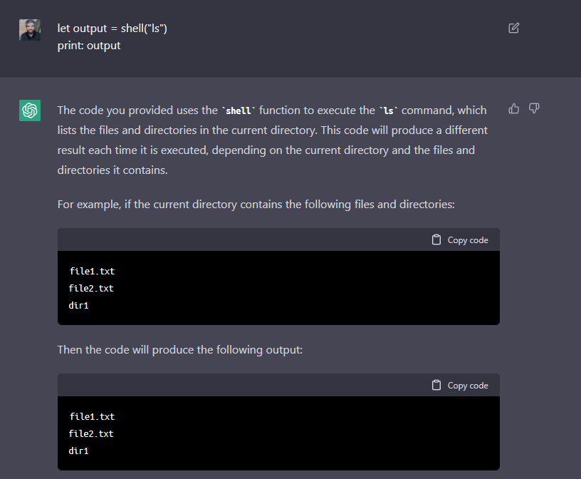 Presenting Assistant Language. A programming language created with GPT3