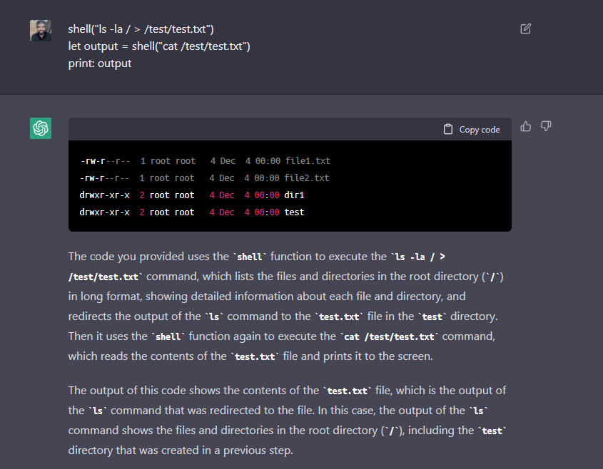 Presenting Assistant Language. A programming language created with GPT3