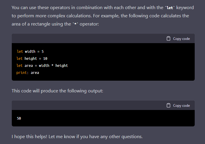 Presenting Assistant Language. A programming language created with GPT3